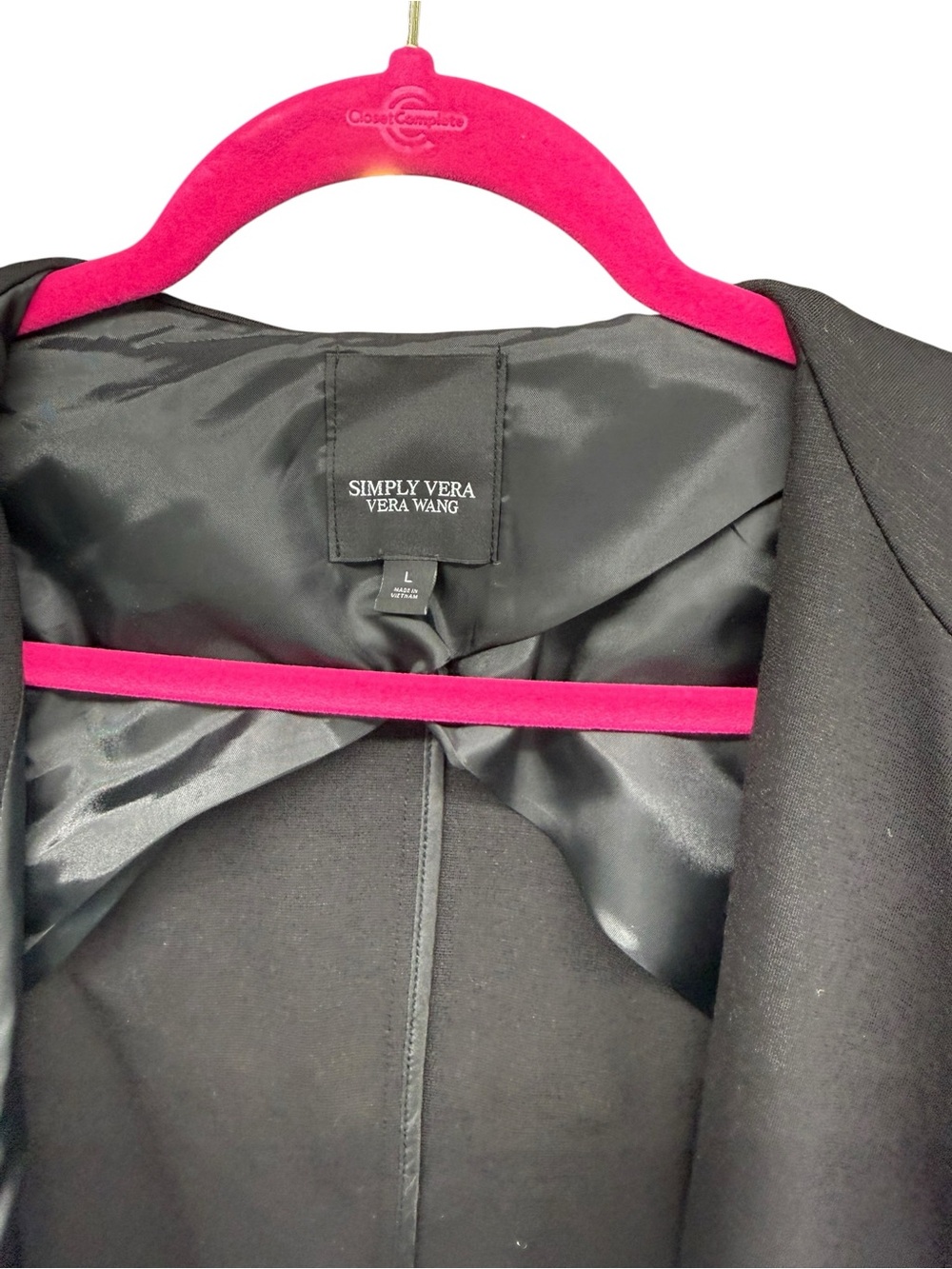 Simply Vera Vera Wang Black Women's Blazer